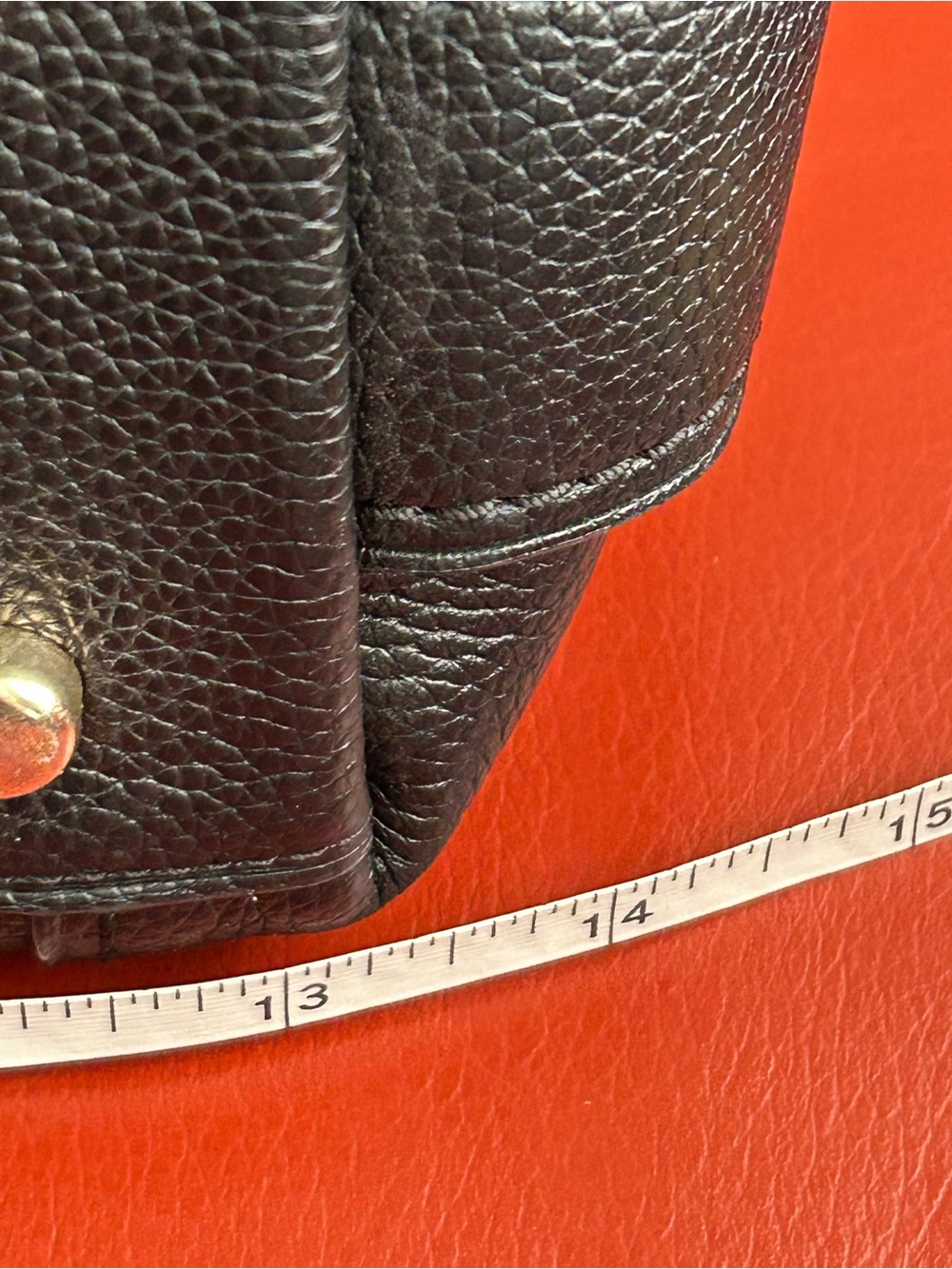 Coach Edie 57125 black pebble leather shoulder bag with gold hardware. Like new! - Picture 11 of 15